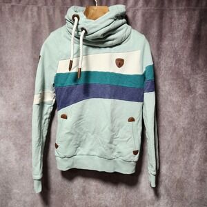 womens WANAKOME Natasha Oceanside Hoodie Sweatshirt pullover turquoise blue sz M